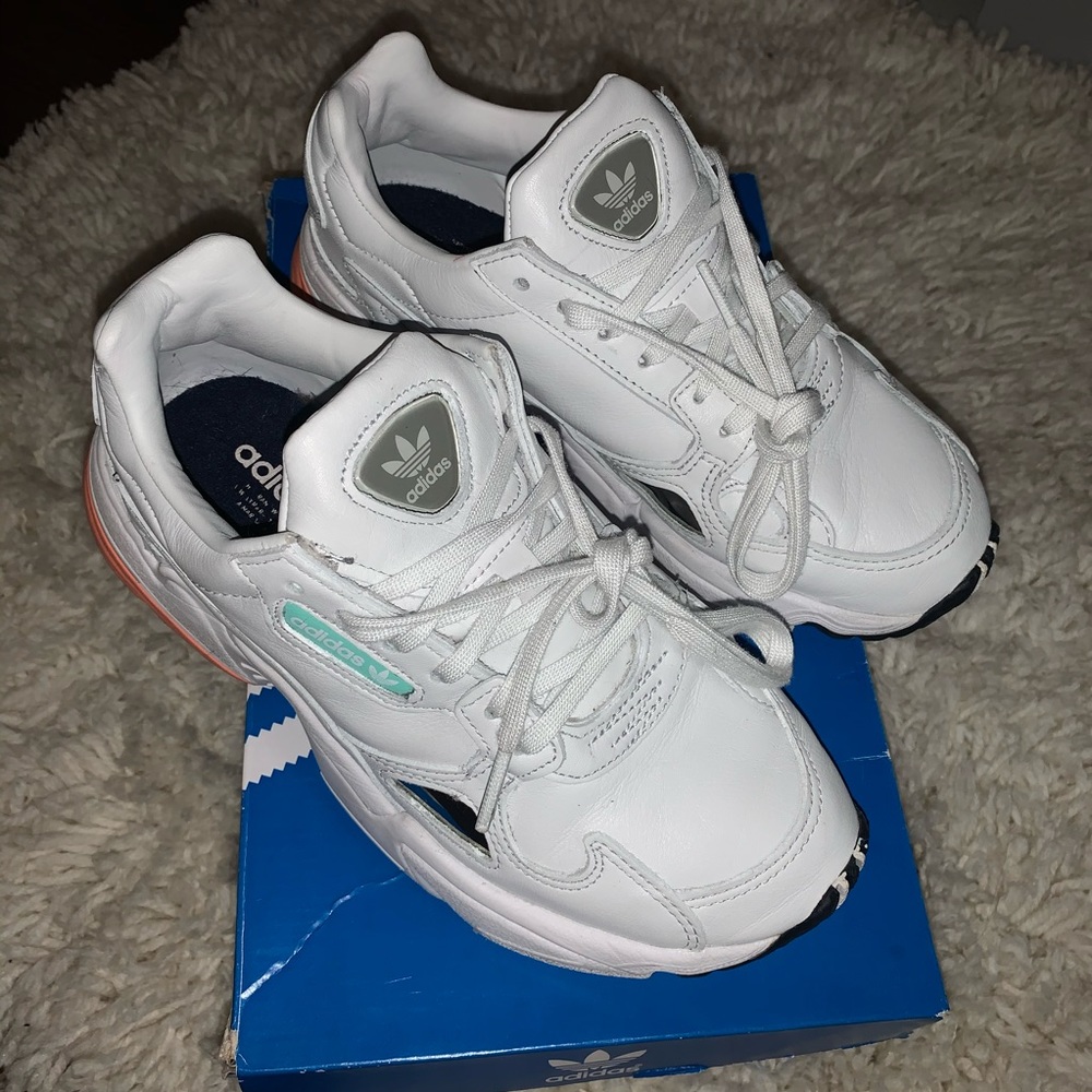White Adidas Falcon Sneakers